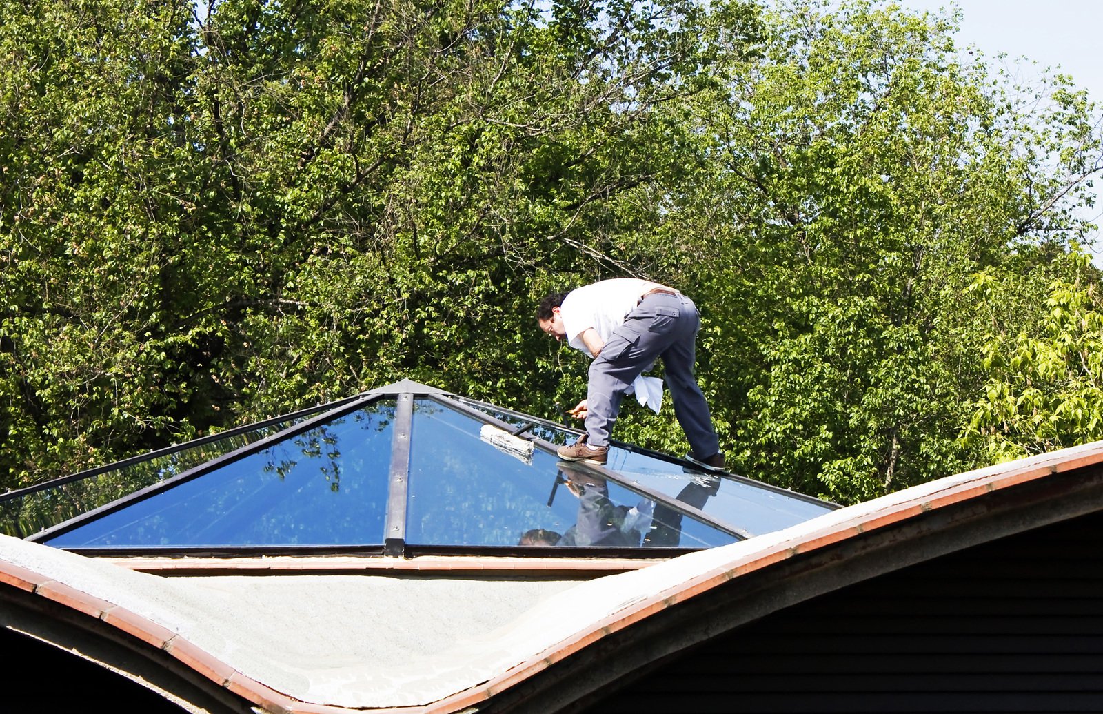 strecha, údržba okien